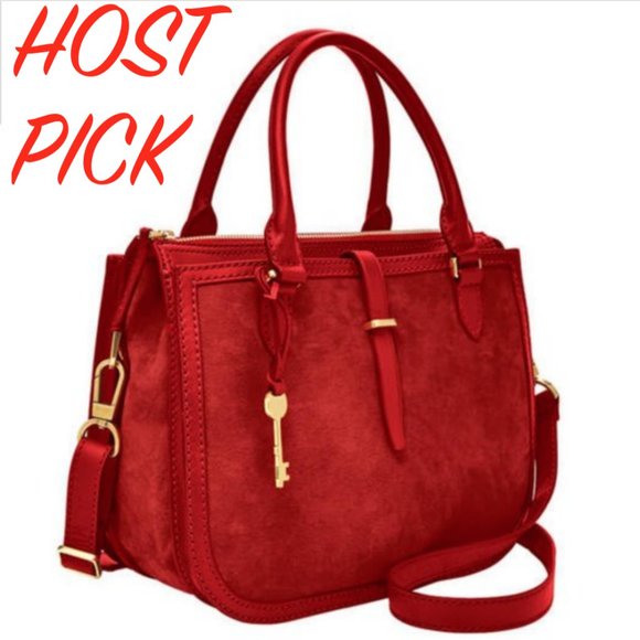 Fossil Handbags - New Large Fossil Red Ryder Satchel/Crossbody Bag